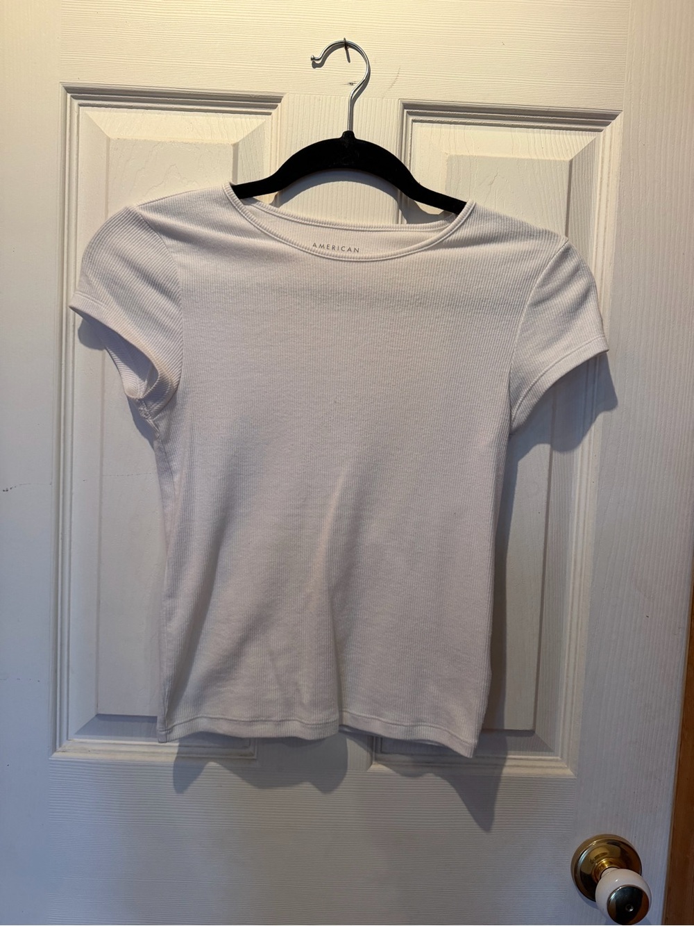 American Eagle ribbed Hey Baby tee